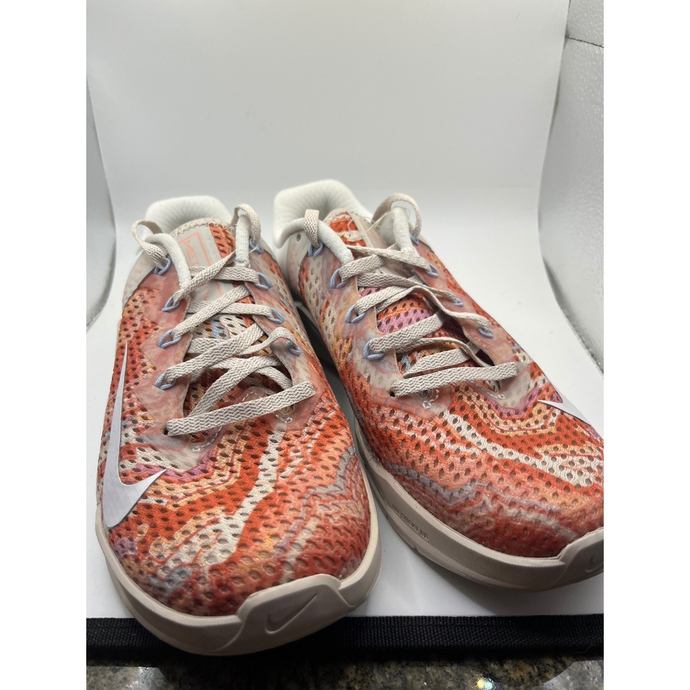 Nike Metcon 5‎ Women's Training Shoes Orange White Multi Color Size 6.5